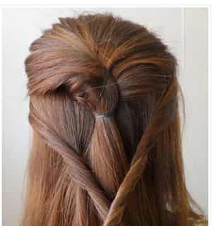 长发变短发步骤图解教程 冬季演绎梦幻魔术盘