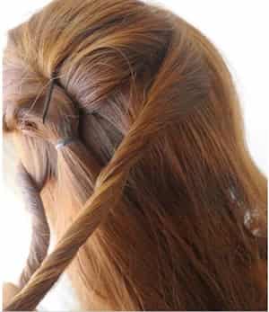 长发变短发步骤图解教程 冬季演绎梦幻魔术盘