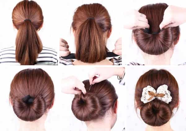 中长发怎么扎好看 韩式清新<em>花苞头</em>扎法图解 - 