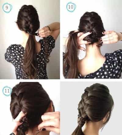 <em>夏季</em>韩式<em>凉爽</em>编发教程 森系瘦脸<em>发型</em> - 七丽女