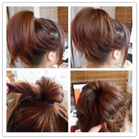 韩国恩典<em>丸子头扎法</em>图解 干净纯粹百变萌妹子