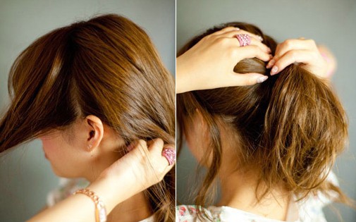 大脸<em>女生</em>适合的<em>发型</em>扎法 显瘦<em>好看扎</em>头发 (3) -