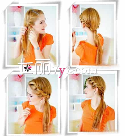 <em>中分</em>尴尬期刘海<em>编发</em>教程 无时无刻的美丽 - 七