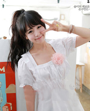 90后女生圆脸适合的发型设计图片