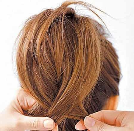 长直发如何<em>扎</em>花苞头图解 <em>百变发型</em>装饰心情 (2