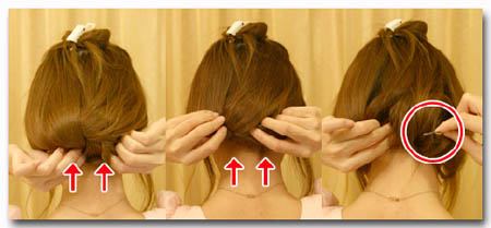 长发变短波波头怎么扎