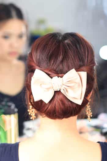 最新韩式盘发编发教程