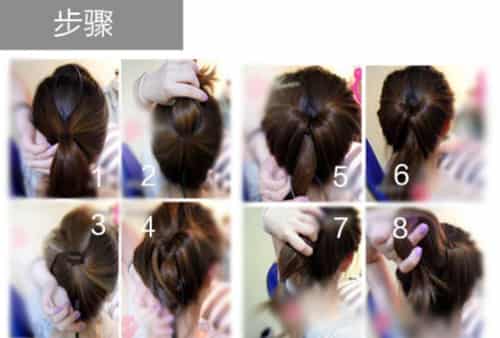 四款韩式<em>盘发发型</em>扎法<em>步骤</em>教程 优雅<em>气质</em>OL淑