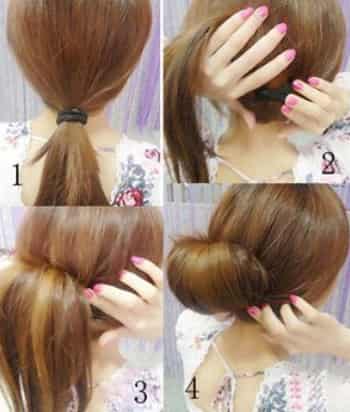 【长春美发学校】5款<em>简单</em>韩式<em>盘发发型扎法</em> 让