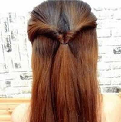 甜美淑女发型<em>中长发扎法步骤</em>