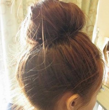 韩式丸子头的扎法图解