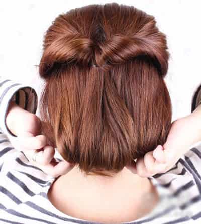 简易长发变<em>短发</em>扎法图解