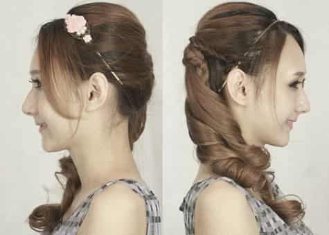 自己<em>如何扎出</em>美丽<em>气质发型</em> 2013最新复古名媛