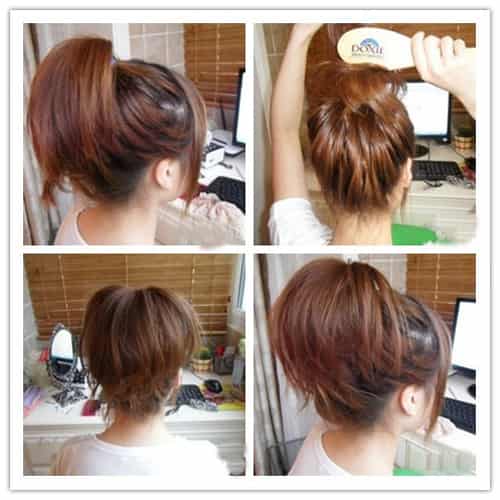 日本公主中短发丸子头