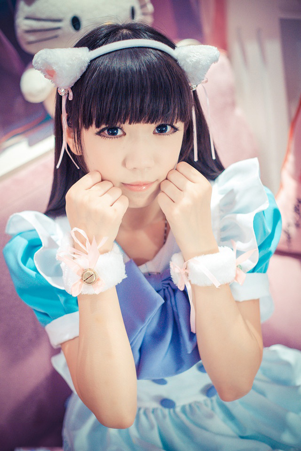 高清日本动漫<em>萌妹子图片</em> 猫耳女仆与她的hello