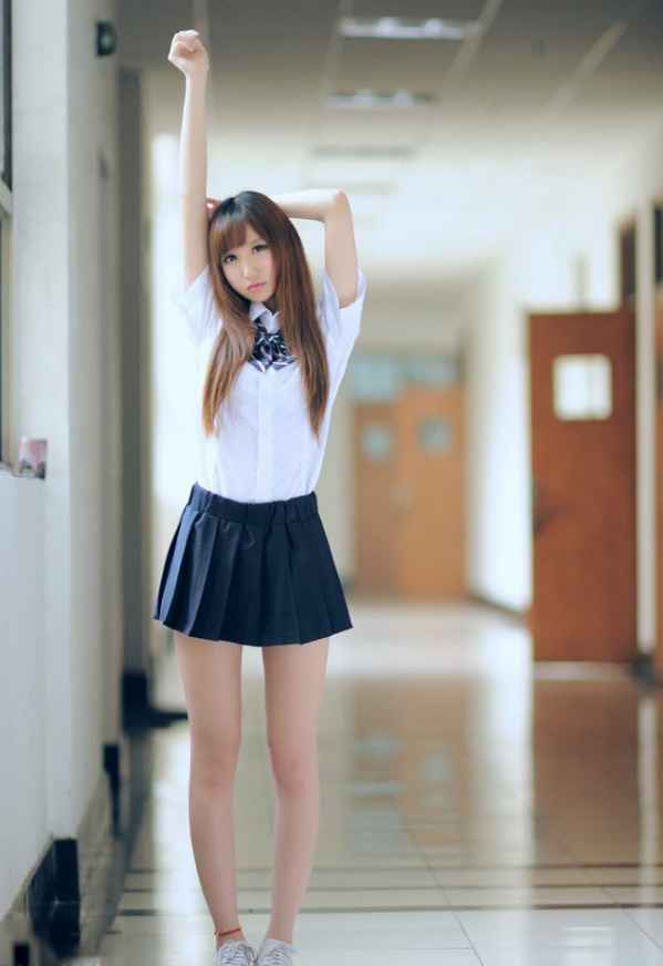 清纯<em>美女校花校园</em>校服写真 情迷小女神宅男最