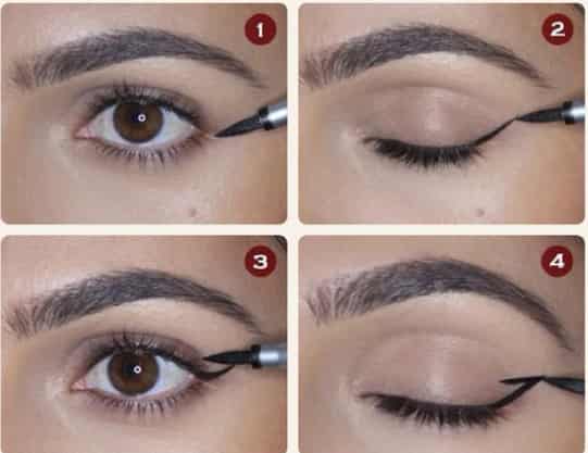 欧美御姐眼线画法 教你如何画双眼皮上扬眼线