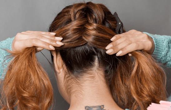 鱼骨辫马尾的编法图解,鱼骨辫怎么编马尾辫,马