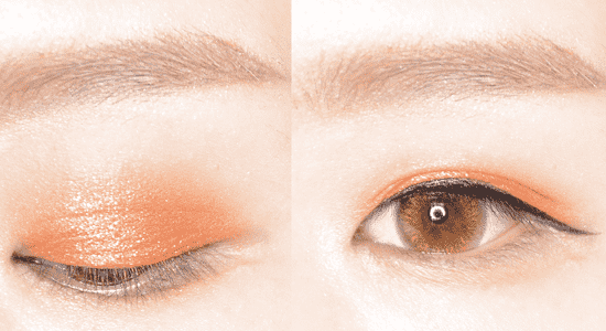 橘色眼影怎么画巧搭橘色颜色活力一夏