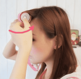 卷发筒卷刘海步骤图片 告别扁塌刘海超easy