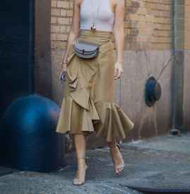 荷叶边半身裙搭配  让你浪漫的刚刚好