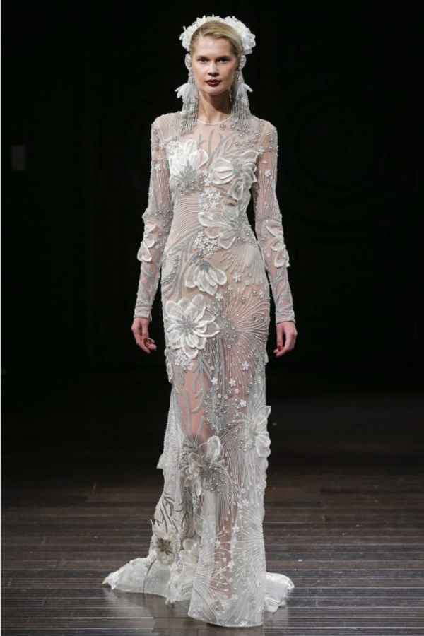 Naeem Khan 2018秋冬系列上的复古短头纱-第6张图片-创载好文