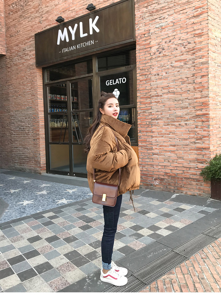 焦糖色羽绒服搭配图片 焦糖色羽绒服搭配图片
