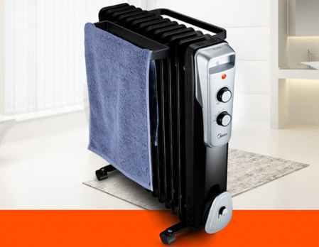 美的暖风机2000w一小时耗电多少