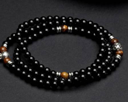 黑玉髓手串 黑玉髓手串