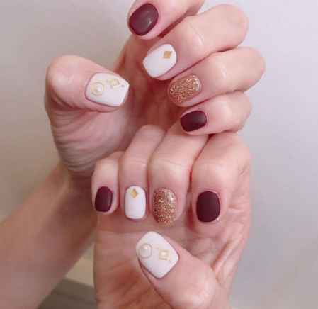 冬季磨砂质感美甲look