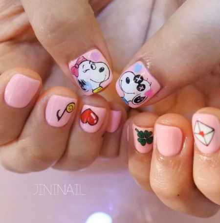 9款**的**手绘系列美甲